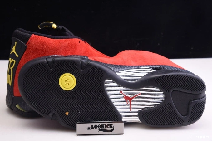Reps TBkick Air 654459-670 Red Challenge Jordan 14 Retro 0709